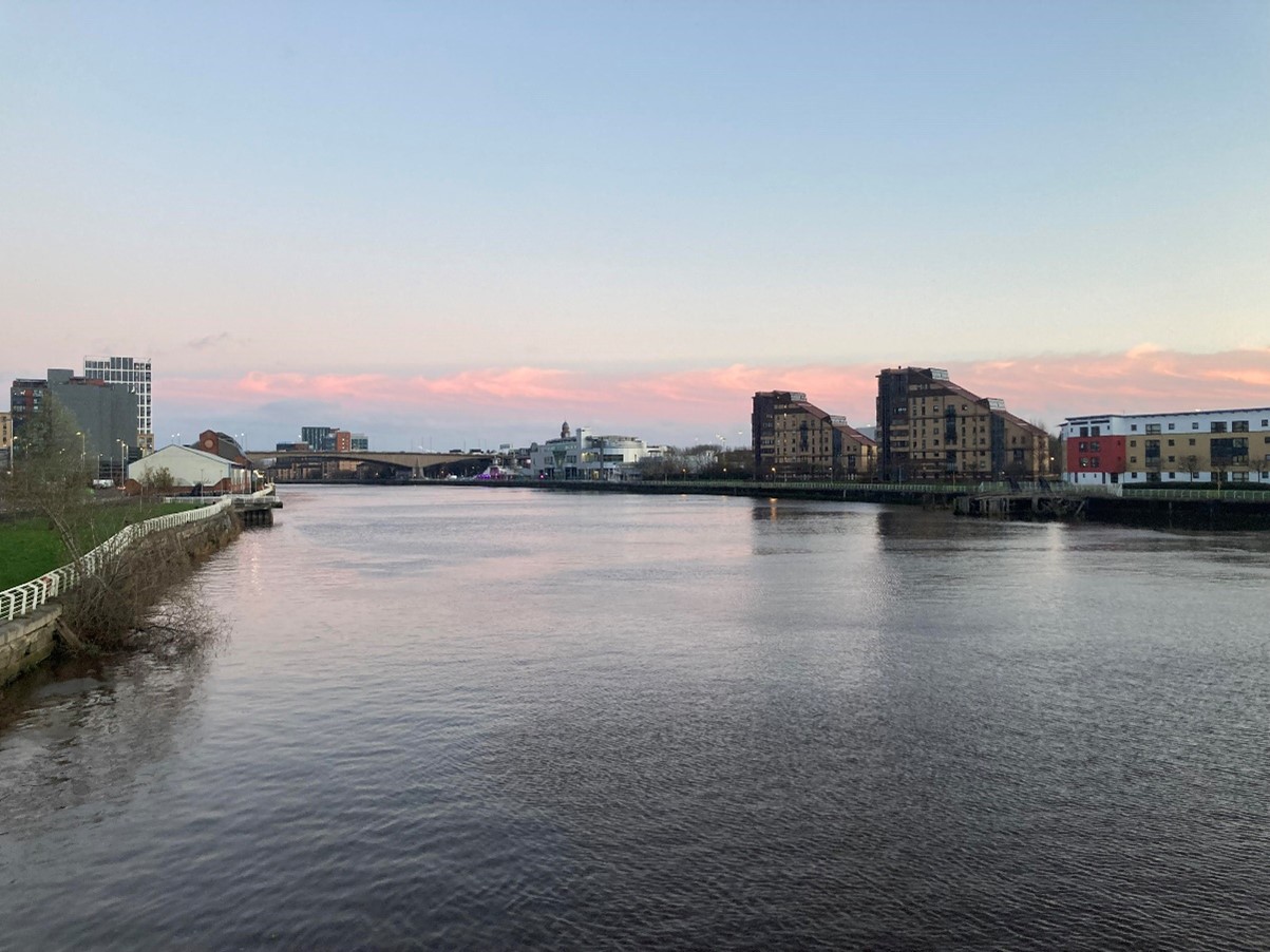 The Clyde at sunset