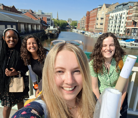 Rebeca, Lily and myself in Bristol, post Environment Agency PhD event, with our newly made friend from the Environment agency’s PhD network